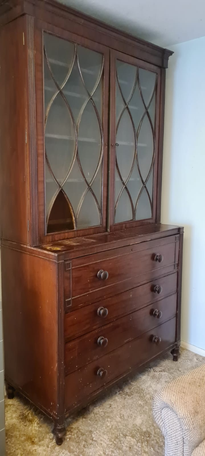 Dresser unit with glass fronted doors Chelmsford Furniture